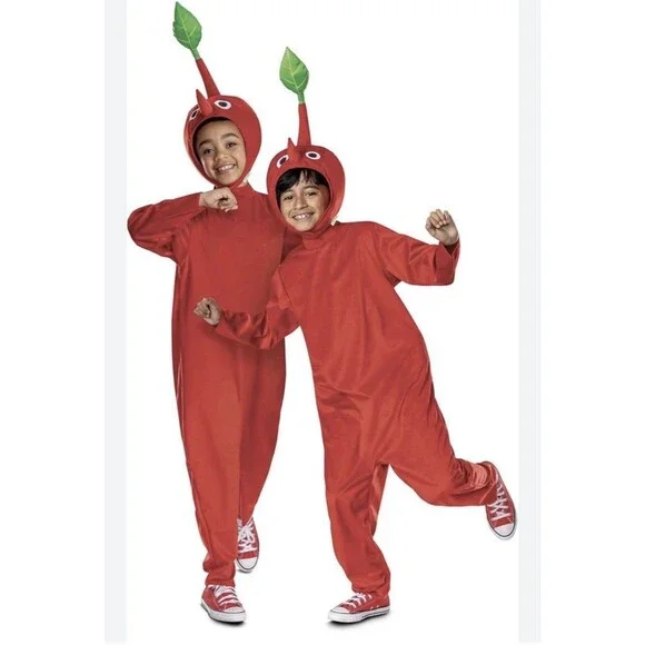 Disguise Kids Classic Pikmin Red Pikmin Jumpsuit Costume Small 4-6 - Picture 12 of 13